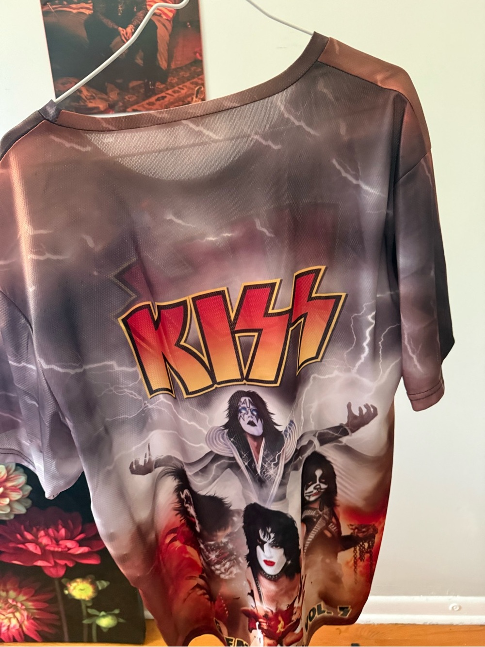 Kiss Band Tee - Red, Yellow, Black, Gray
